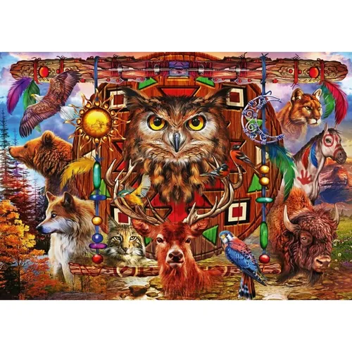 BLUEBIRD Puzzle Tier-Totem 1000 Teile