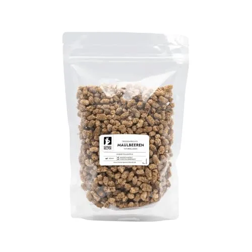 Bremer Gewürzhandel Maulbeeren getrocknet, ganz, ohne Zuckerzusatz & ungeschwefelt, 900g