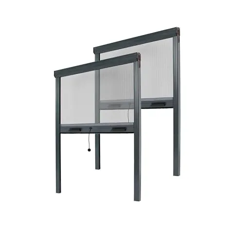 Avosdim Insektenschutzrollo 2er Set Aluminium 150cm x 160cm
