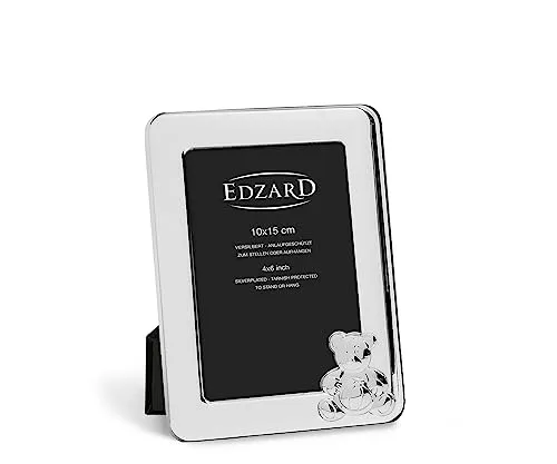 EDZARD Kinder Fotorahmen Paul (10x15 cm) in silber von Edzard