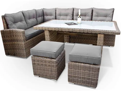 Premium PolyRattan Dining Lounge von Ragnarök Möbel-Design