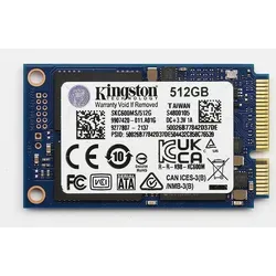 Kingston KC600 SSD 512GB SATA3 mSATA - Hohe Leistung mit 3D TLC NAND Technologie, unterstützt wichtige Sicherheitsfunktionen wie AES 256-bit