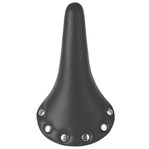 Messingschlager Sattel m. Nieten schwarz Fahrrad