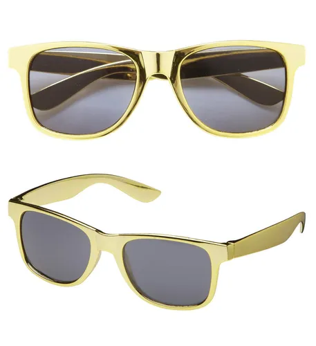 Brille in goldmetallic - coole Sonnenbrille goldfarben - Metallicbrille