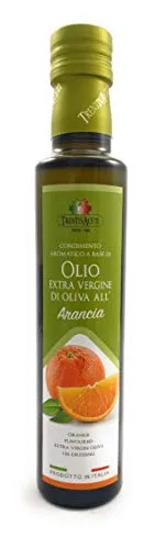 Extra Natives Olivenöl mit natürlichen Orangenaroma - 1x250 ml - Italienisches Orangen Olivenöl in höchster Qualität - TrentinAceti - kaltgepresst