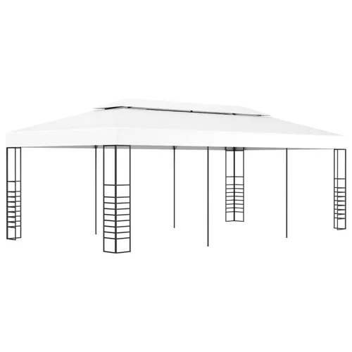 vidaXL Gartenpavillon 6×3 m Weiß – Vielseitiger Sonnenschutz - Pavillons & Partyzelte – Ideal für Veranstaltungen, Hochzeiten und Grillfeste. Robuste Ganzstahlkonstruktion mit UV-beständigem Dach aus 100% Polyester schützt vor Sonne und Regen.