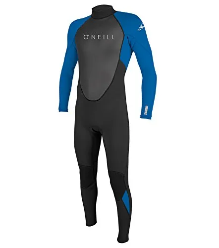 ONEILL WETSUITS Jungen Youth Reactor II 3/2mm Back Zip Full Wetsuit - Hochwertiger Neoprenanzug für Kinder, atmungsaktive Nähte und windabweisende Oberflächen sorgen für optimalen Komfort beim Surfen.