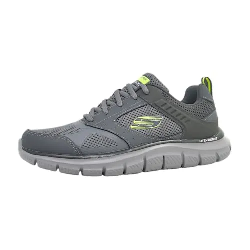 Skechers Herren Sneakers - Bequeme Sportschuhe in Grau, Größe 43 EU - Herren-Sneaker, reguläre Passform für optimalen Komfort, ideal für Freizeit und Sport.