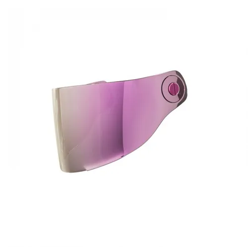 Visier John Doe für JD One Helmet - Silber Purple Verspiegelt - Motorrad-Headsets, geeignet für Rennstrecken, bietet Anti-Beschlag und UV-Schutz für optimale Sicht und Sicherheit.