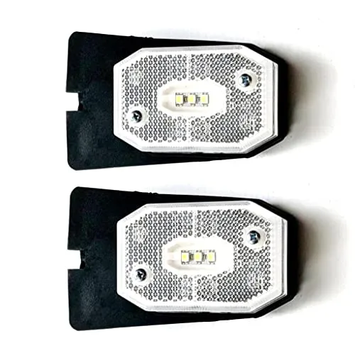 MelTruck® 2x LED Begrenzungsleuchte Umrissleuchte Halter Schnellanschluss mit Winkelgriff SET (Winkelgriff)