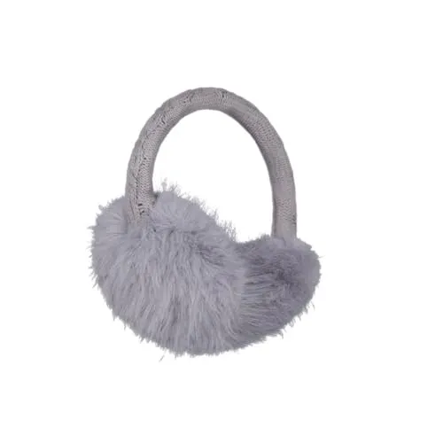 Barts Fur Earmuffs Grau Ohrenschützer - One-Size - Stylische Ohrenschützer aus weichem Kunstpelz | Ideal für den Winter, um die Ohren warm zu halten und anpassbar für perfekten Sitz.