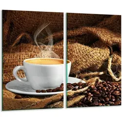 Glasscheidebrett 2x 30x52 Kaffee