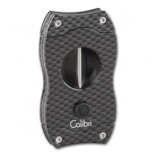 Zigarrencutter COLIBRI V-Cut Kerbschnitt schwarz/Carbon 23mm