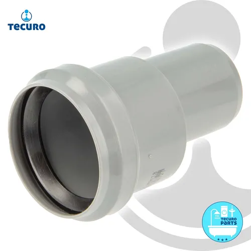 tecuro HT-Reduzierstück - Übergangsrohr A/I DN 40/50 - exzentrisch