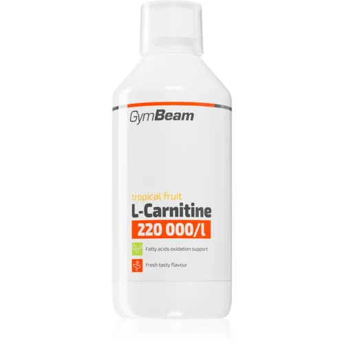 GymBeam L-Carnitine 220 000 mg/l Nahrungsergänzungsmittel für Sportler Geschmack Tropical Fruit 500 ml