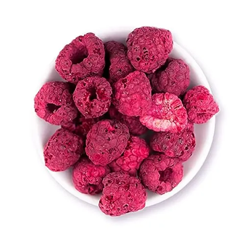 Frucht gefriergetrocknete Himbeeren -100 g I gefriergetrocknete Früchte I ganze Früchte I Müslimischung für Powerriegel und Salat I Made n Germany 1001