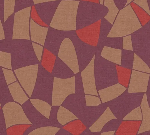 AS Vliestapete Antigua Satin Grafiktapete Lila 390931 in rot von A.S. Création