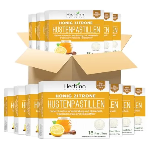 Herbion Naturals Hustenbonbons mit natürlichem Honig-Zitronen-Geschmack