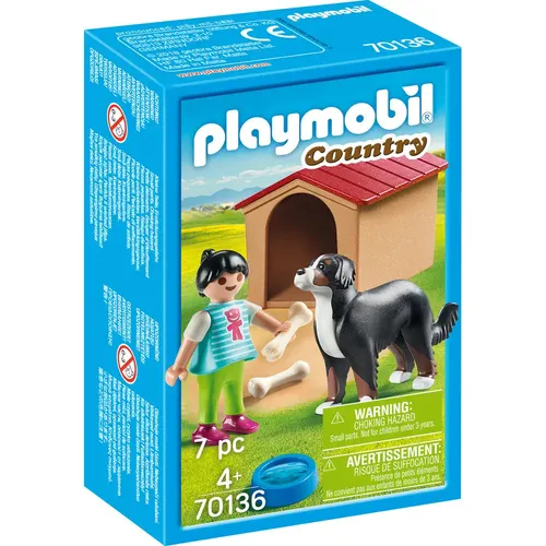 PLAYMOBIL 70136 Hofhund mit Hütte