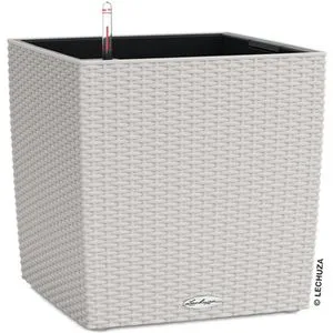 Lechuza Übertopf CUBE Cottage 30 lichtgrau in grau von Lechuza