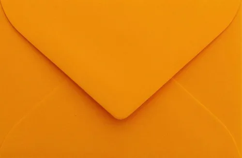 Briefumschläge24Plus Briefumschlag 25 Mini 6 x 9 cm Briefumschläge Visitenkarten größe Orange, 60 x 90 mm Briefumschläge Visitenkarten größe Orange