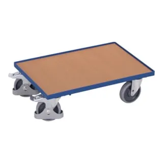 Variofit Euro-System-Roller mit Boden sw-410.010 - Transportroller für Eurokisten mit 250kg Traglast, pulverbeschichtet und schlagfest. Ideal für effizienten Materialtransport in Lager und Werkstatt.