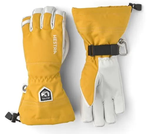 HESTRA Army Leather Heli Ski Handschuhe, Mustard in gelb von Hestra