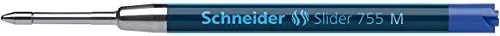 Schneider 77171 Slider 755 Kugelschreibermine (ViscoGlide-Technologie, dokumentenecht, Strichstärke M) 1er Pack, blau