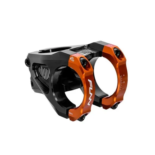 Funn Vorbau Equalizer 31, 8x35mm Aluminium Rise 0 Orange - Vorbauten in leuchtendem Orange, bietet Stabilität und Kontrolle für dein Fahrrad, ideal für anspruchsvolle Trails.
