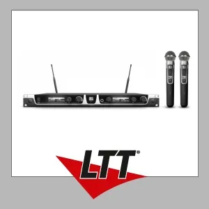 LD Systems U505 HHD2 Wireless System - Mikrofone mit dualem UHF-System, 2 Handsender und 96 Kanälen für klare Übertragung, ideal für professionelle Anwendungen.