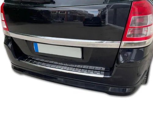 RECAMBO Ladekantenschutz für OPEL ZAFIRA B - Abdeckblenden für optimalen Stoßstangenschutz, aus 100% rostfreiem Edelstahl für lange Haltbarkeit und exklusive Optik. Ideal zum Abdecken von Kratzern und zur Fahrzeugaufwertung.