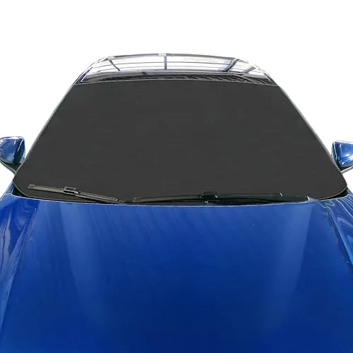 Scheibenabdeckung Frostabdeckung Frontscheibe Abdeckung Winterschutz (157 x 88 cm) MIT KLICKVERSCHLUSS-NEUHEIT!!!