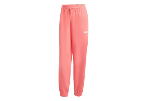adidas Damen Essentials LINEAR French Terry Cuffed Pants, XS - Bequeme Hosen mit hohem Bund und Kordelzug, ideal für Freizeit und Sport. Hergestellt aus 70 % recycelten Materialien für einen nachhaltigen Look.