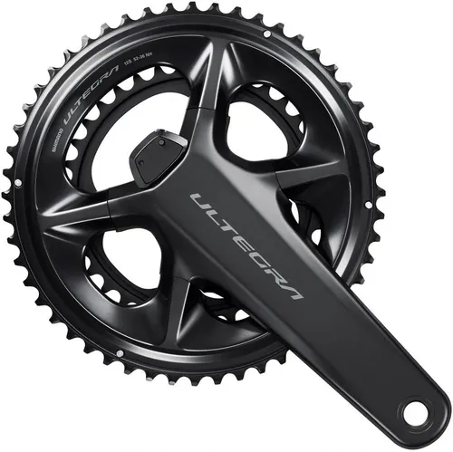 Shimano ULTEGRA FC-R8100 Kurbelgarnitur mit Powermeter - Hochwertige 2x12-fach Kurbelgarnitur mit 52-36Z, 172,5 mm, ideal für präzise Leistungsmessung beim Radfahren. Perfekt für anspruchsvolle Fahrer.