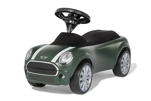 Ferbedo Car MINI Racing Green - Ergonomischer Rutscher - Rutscherfahrzeug mit ergonomischer Sitzposition, perfekt für Kinder, die sicher und komfortabel fahren möchten.