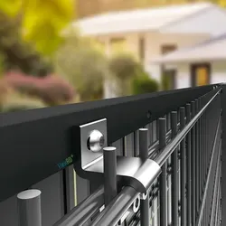 Wetterfeste Solarhalterung für Doppelstabmatten