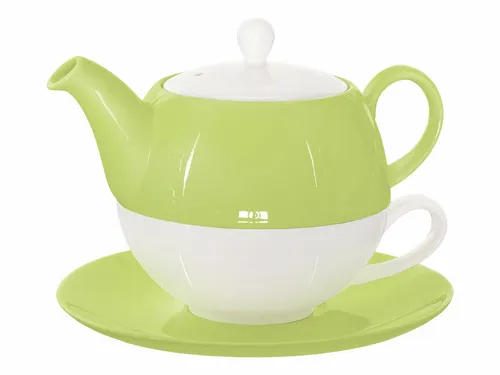 Buchensee Tea for one / Teeset Lena, Teekanne 500ml in grün aus Porzellan