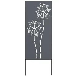 vidaXL Garten Sichtschutz-Leinwand Anthrazit 50 x 140 cm - Moderner Sichtschutz aus langlebigem Stahl, ideal für Garten und Terrasse. Schafft Privatsphäre und wertet deinen Außenbereich stilvoll auf. Einfach zu installieren und pflegeleicht – perfekt für entspannte Stunden im Freien.