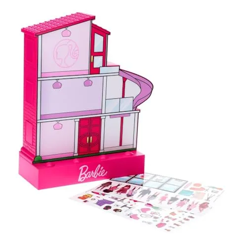 Barbie Dreamhouse Licht mit Aufklebern - Offiziell lizenziert, lustige anpassbare Nachtlampe für Mädchen, Geschenk Puppen-Fans
