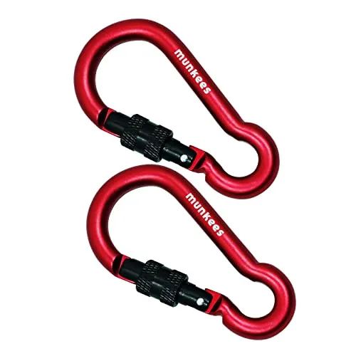 Munkees Karabiner Birne Schraubverschluss - Ø 8 x 80 mm in orange von munkees