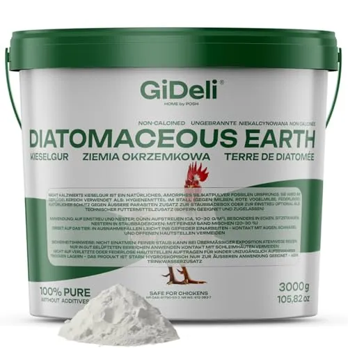 GiDeli Kieselgur 3 kg – Reines Diatomeenerde Pulver