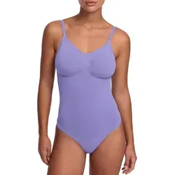 cfab (creamy fabrics) Miederbody Bodysuit Sculpting Shapewear mit Slip-Soft Violet-5XL (1-tlg) Figurformend lila 5XL