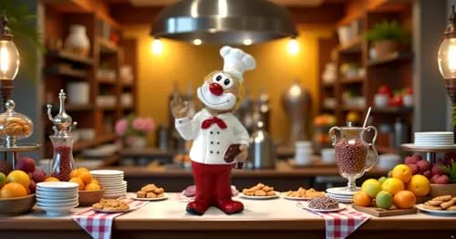 Oberle die Schmitzens - Clowns - *der Koch* - Karneval - Bunt - Sammlerstück - 35019