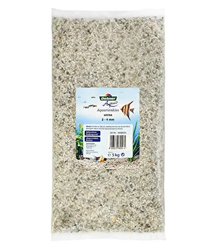 Dehner Aqua Aquarienkies, Körnung 2-4 mm, 5 kg, weiß von DEHN