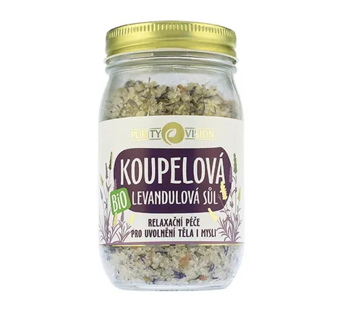 Purity Vision Badesalz Bio-Lavendel-Badesalz 400 g