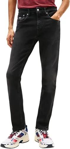 Tommy Jeans Herren Scanton Slim AI3385 DM0DM21888 - Jeans im 5-Pocket-Style, optimaler Tragekomfort und figurbetonter Schnitt dank Stretchanteil, ideal für Büro und Alltag.