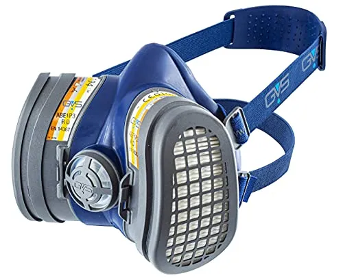 GVS Halbmaske Elipse ABE1-P3 R, SPR580, wiederverwendbar, S/M - Halbmasken, komfortable und wiederverwendbare Atemschutzmaske mit hohem Filtereffizienz für optimalen Schutz bei der Arbeit.