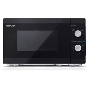 Sharp YC-MS01E-B Solo-Mikrowelle - Mikrowelle mit 20 l Innenkapazität, 1270 W Leistung und kompaktem Design – ideal für jede Arbeitsfläche und schnelle Zubereitung.