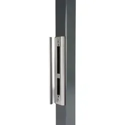 Schließblech mit Anschlag für Rohrrahmenschloss H-Metall