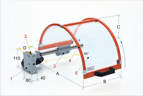Produktbild BERNARDO PTO 01/300 Schutzeinrichtungen für Drehmaschinen / 57-1050